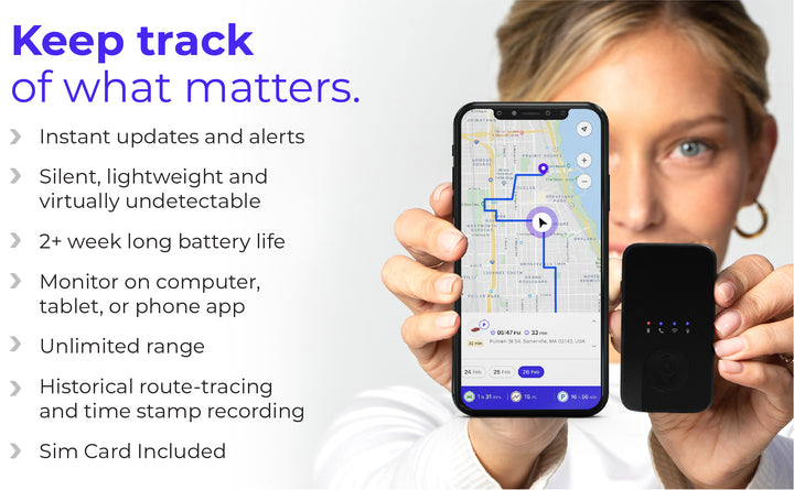 GPS Tracking Device w/ 10 days free service (then $24.97 /mo, cancel anytime)