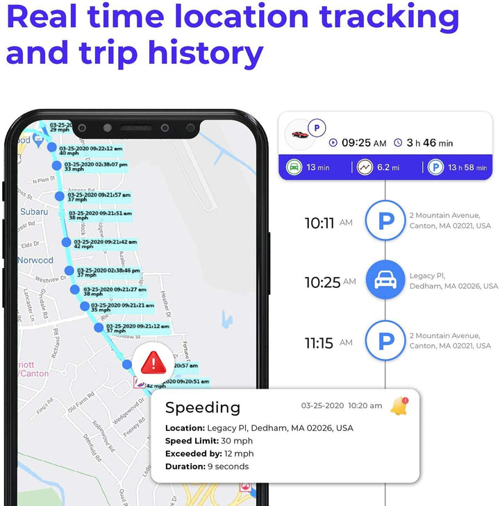 GPS Tracking Device w/ $59.99/mo Service Plan